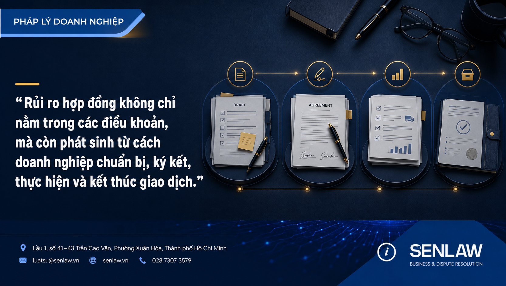 QUẢN TRỊ HỢP ĐỒNG THƯƠNG MẠI: VÌ SAO DOANH NGHIỆP CẦN KIỂM SOÁT TOÀN BỘ QUÁ TRÌNH GIAO DỊCH?