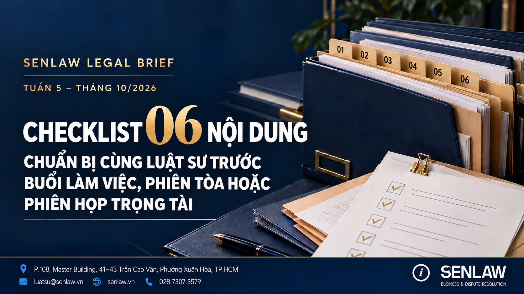 SENLAW LEGAL BRIEF | TUẦN 5 – THÁNG 10/2026